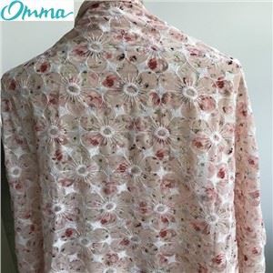 Embroidery On Chiffon Fabric